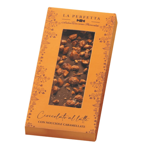La Perfetta Choc Bar Caramel Hazelnuts