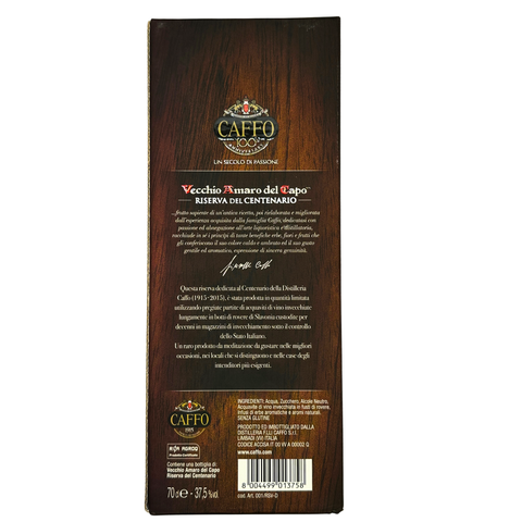 Vecchio Amaro del Capo Riserva 100th Anniversary