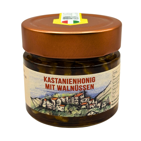 Kastanienhonig mit Walnüssen
