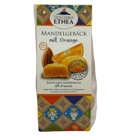 Pasticcini Mandorlati all’Arancia – Sizilianisches Mandelgebäck mit Orange (100 g)