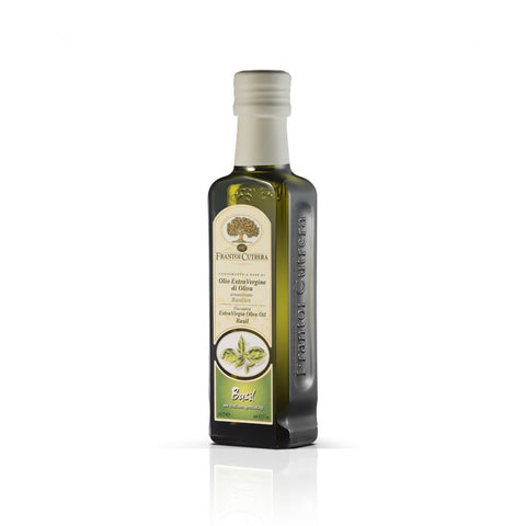 Olio Extra Vergine di Oliva aromatizzato al Basilico