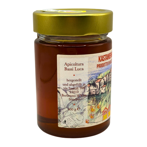 Kastanienhonig aus dem Veltlin (400 g)