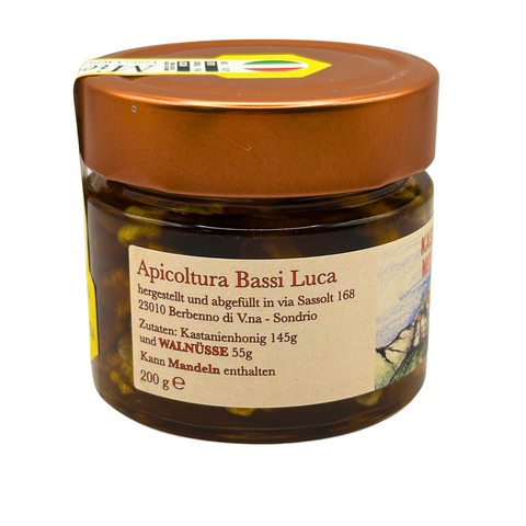 Kastanienhonig mit Walnüssen