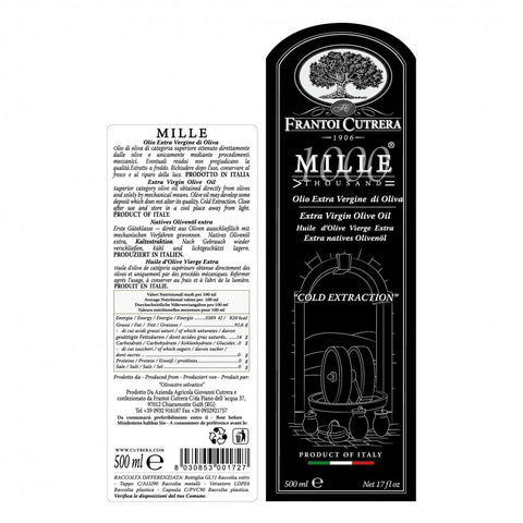 Olio Extra Vergine da Olivastro Selvatico – Mille