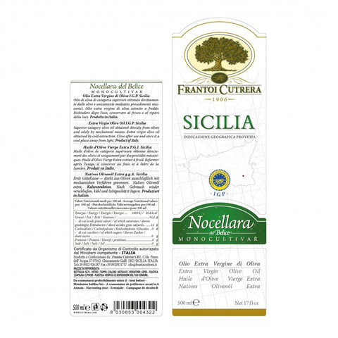 Olio Extra Vergine IGP – Nocellara del Belice Monocultivar