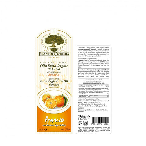 Olio Extra Vergine di Oliva aromatizzato al Arancia