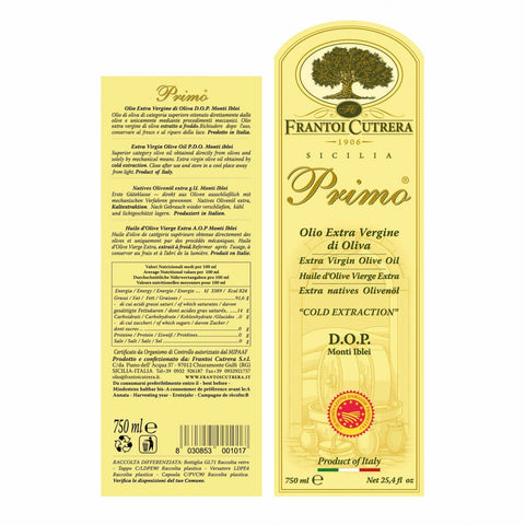 Primo - Olio Extra Vergine di Oliva D.O.P. Monti Iblei