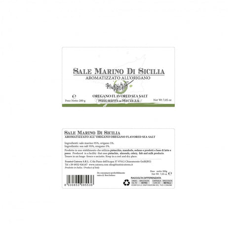 Sale Marino di Sicilia Aromatizzato all'Origano